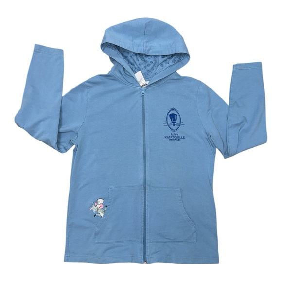 Disney Tops - Disney Blue  Remy’s Ratatouille Zip-Up Sweatshirt with Hood